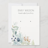 Pastellblaue grüne Folienzähler Einladung (Vorderseite)