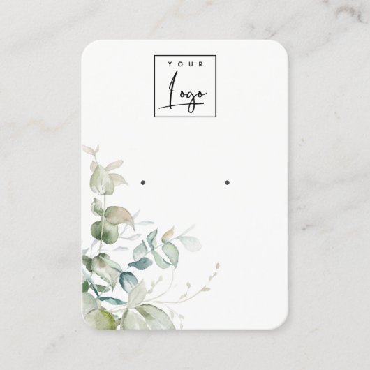 Pastellblaue grüne Folienzähler Visitenkarte (Vorderseite)