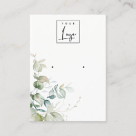 Pastellblaue grüne Folienzähler  Visitenkarte