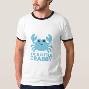 Pastellblaue Krabbe – Sanftes „Ich bin ein bissche T-Shirt