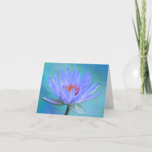 Pastellblaue Lilienleber - Grußkarten Karte