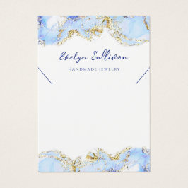 Pastellblaue Marmorverkleidungskarte