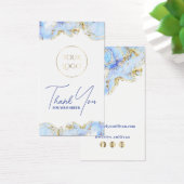 Pastellblaue Marmorverpackung (Schreibtisch)