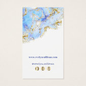 Pastellblaue Marmorverpackung (Rückseite)