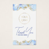 Pastellblaue Marmorverpackung (Vorderseite)