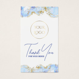 Pastellblaue Marmorverpackung