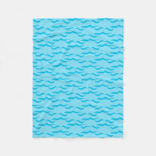 Pastellblaue Meereswellen Friedlicher Ozean Fleecedecke