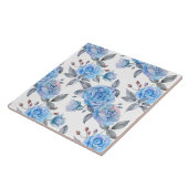 Pastellblaue Rose Fliese (Seite)