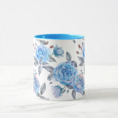 Pastellblaue Rose Tasse (Zentrum)
