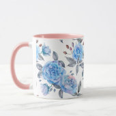 Pastellblaue Rose Tasse (Links)
