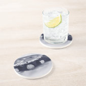 pastellblaue Stunde Getränkeuntersetzer (Seite)