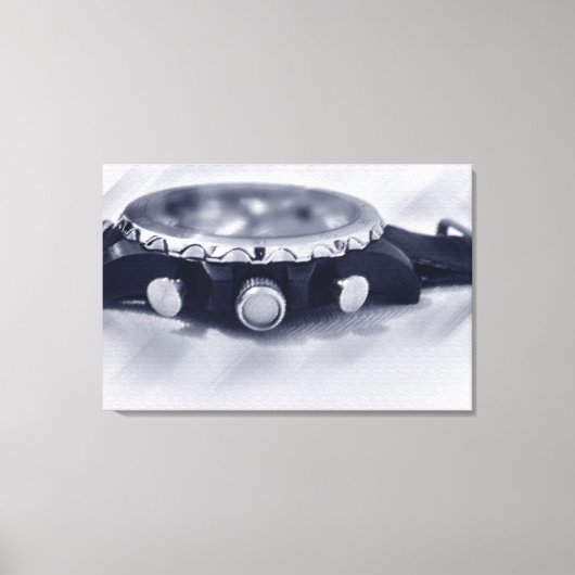 pastellblaue Stunde Leinwanddruck (Vorderseite)