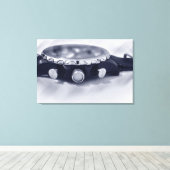 pastellblaue Stunde Leinwanddruck (Insitu (Holzboden))