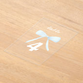 pastellblaue Tischnummern (Ablage )