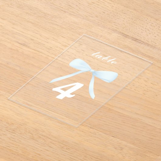 pastellblaue Tischnummern (Ablage )