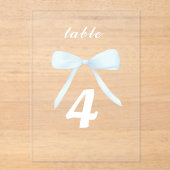 pastellblaue Tischnummern (Vorderseite)