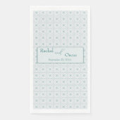 Pastellblaue Trauung Serviette (Vorderseite)