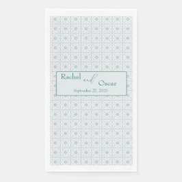 Pastellblaue Trauung Serviette