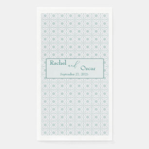 Pastellblaue Trauung Serviette
