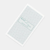 Pastellblaue Trauung Serviette (Ecke)