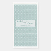 Pastellblaue Trauung Serviette (Vorderseite)