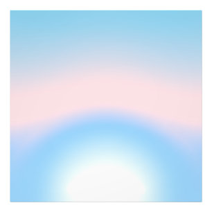 Pastellblaue und rosa radiale Verlaufsfarben Fotodruck