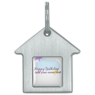 Pastellblaue Wolken Sterne lila Alles Gute zum Geb Tiermarke
