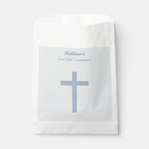 Pastellblauer Kreuz Geschenktütchen
