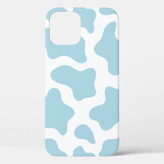 Pastellblauer Kuhdruck Kawaii Case-Mate iPhone Hülle (Rückseite)