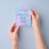 Pastellblauer Marmor und Imitat Glitzer Flyer (Gruppe)