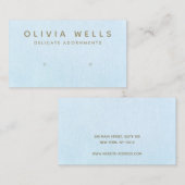 Pastellblauer Ohrring-Display Visitenkarte (Vorne/Hinten)