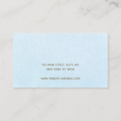 Pastellblauer Ohrring-Display Visitenkarte (Rückseite)