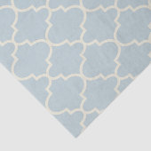 Pastellblaues marokkanisches Gittermuster-Gewebe Seidenpapier (Ausschnitt)