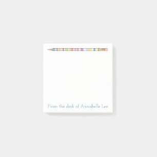 Pastellbleistift vier post-it klebezettel