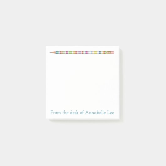 Pastellbleistift vier post-it klebezettel (Vorderseite)