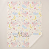 Pastellblume, pastellfarben, pastellfarben sherpadecke (Vorderseite)