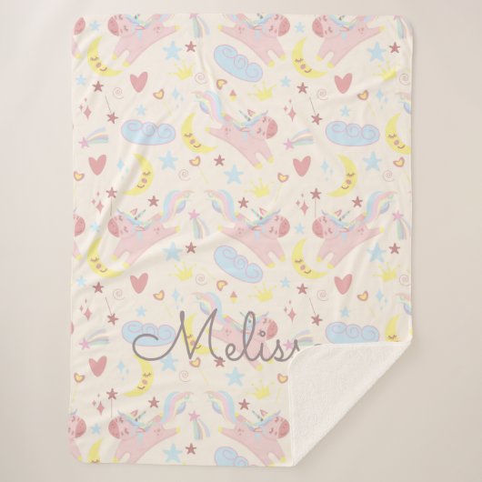 Pastellblume, pastellfarben, pastellfarben sherpadecke (Vorderseite)