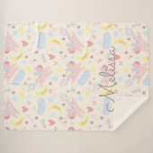 Pastellblume, pastellfarben, pastellfarben sherpadecke (Vorderseite (Horizontal))