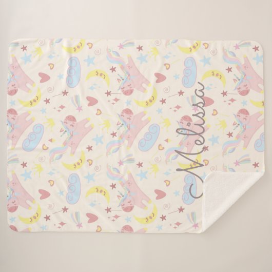 Pastellblume, pastellfarben, pastellfarben sherpadecke (Vorderseite (Horizontal))