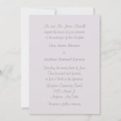 PastellBlumen, die Einladung Wedding sind (Rückseite)