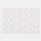 Pastellblumen Geschenkpapier Set (Vorderseite)