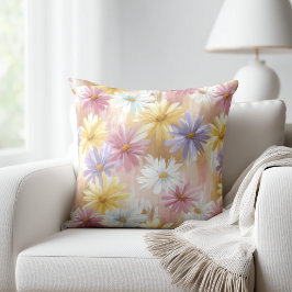 Pastellblumen Kissen