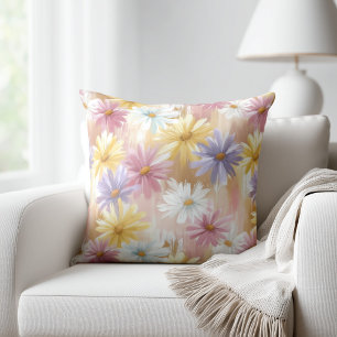 Pastellblumen Kissen