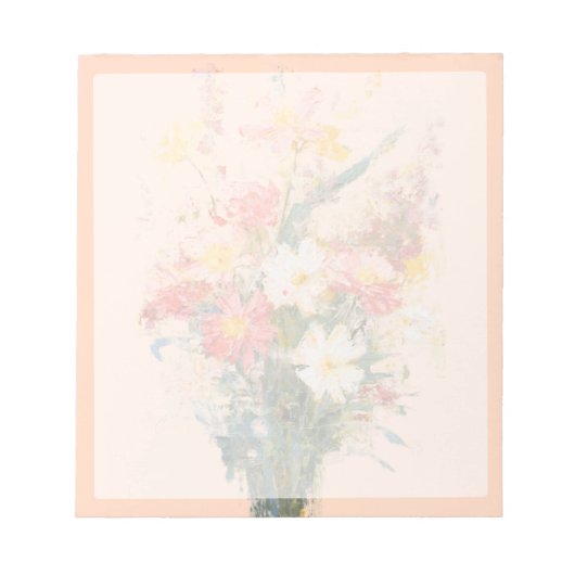 Pastellblumen Notizblock (Vorderseite)