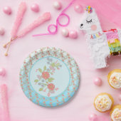 pastellblumen  pappteller (Party)