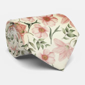 Pastellblumen Sanfte Farben Krawatte (Gerollt)