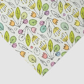 Pastellblumen- u. Blätter 2 Seidenpapier (Ausschnitt)