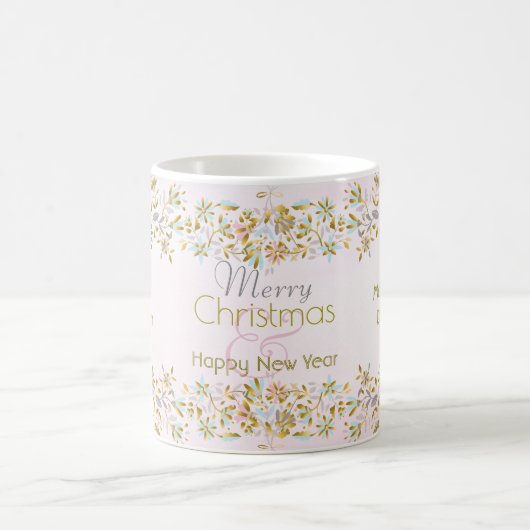 PastellBlumen-Weihnachtskaffee-Tasse Kaffeetasse (Mittel)