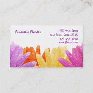 Pastellblumenblätter, Wasser lässt Visitenkarte