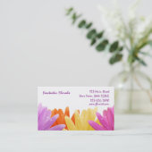 Pastellblumenblätter, Wasser lässt Visitenkarte (Stehend Vorderseite)